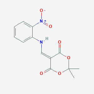 molecular formula C13H12N2O6 B11206078 2,2-Dimethyl-5-[(2-nitroanilino)methylene]-1,3-dioxane-4,6-dione CAS No. 25063-47-2