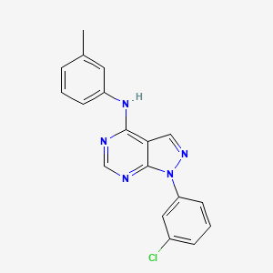 1-(3-chlorophenyl)-N-(3-methylphenyl)-1H-pyrazolo[3,4-d]pyrimidin-4-amine