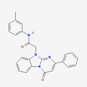 N-(3-methylphenyl)-2-(4-oxo-2-phenylpyrimido[1,2-a]benzimidazol-10(4H)-yl)acetamide