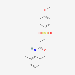 N-(2,6-dimethylphenyl)-3-[(4-methoxyphenyl)sulfonyl]propanamide