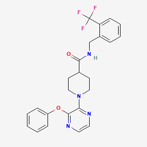 1-(3-Phenoxypyrazin-2-yl)-N-(2-(trifluoromethyl)benzyl)piperidine-4-carboxamide