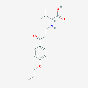 molecular formula C17H25NO4 B11206148 N-[3-oxo-3-(4-propoxyphenyl)propyl]valine 