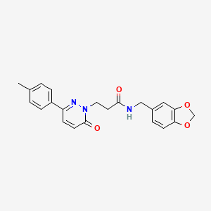 N-(1,3-benzodioxol-5-ylmethyl)-3-[3-(4-methylphenyl)-6-oxopyridazin-1(6H)-yl]propanamide