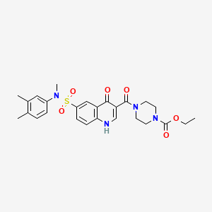 Ethyl 4-[[6-[[(3,4-Dimethylphenyl)methylamino]sulfonyl]-1,4-dihydro-4-oxo-3-quinolinyl]carbonyl]-1-piperazinecarboxylate