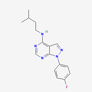 1-(4-fluorophenyl)-N-(3-methylbutyl)-1H-pyrazolo[3,4-d]pyrimidin-4-amine