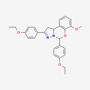 2,5-Bis(4-ethoxyphenyl)-7-methoxy-1,10b-dihydropyrazolo[1,5-c][1,3]benzoxazine