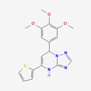 5-(Thiophen-2-YL)-7-(3,4,5-trimethoxyphenyl)-4H,7H-[1,2,4]triazolo[1,5-A]pyrimidine