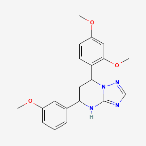 7-(2,4-Dimethoxyphenyl)-5-(3-methoxyphenyl)-4,5,6,7-tetrahydro[1,2,4]triazolo[1,5-a]pyrimidine