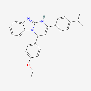 4-(4-Ethoxyphenyl)-2-[4-(propan-2-yl)phenyl]-1,4-dihydropyrimido[1,2-a]benzimidazole