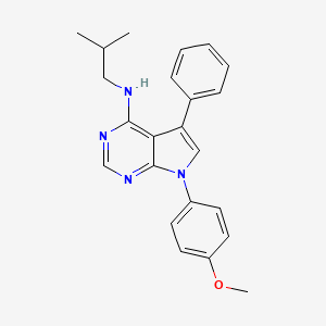 7-(4-methoxyphenyl)-N-(2-methylpropyl)-5-phenyl-7H-pyrrolo[2,3-d]pyrimidin-4-amine