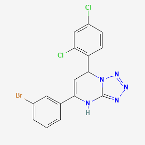 5-(3-Bromophenyl)-7-(2,4-dichlorophenyl)-4,7-dihydrotetrazolo[1,5-a]pyrimidine