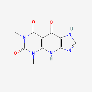 5H-1,3,4,5,7-Pentaazacyclopenta[b]naphthalene-6,8,9-trione, 5,7-dimethyl-3,4-dihydro-