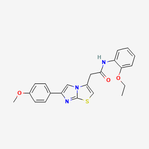 N-(2-ethoxyphenyl)-2-[6-(4-methoxyphenyl)imidazo[2,1-b][1,3]thiazol-3-yl]acetamide