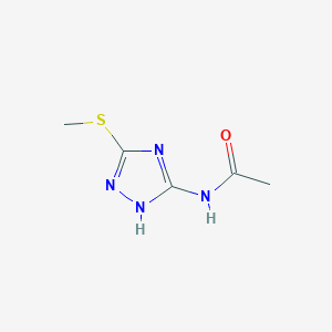 N-[3-(methylsulfanyl)-1H-1,2,4-triazol-5-yl]acetamide