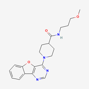 1-([1]benzofuro[3,2-d]pyrimidin-4-yl)-N-(3-methoxypropyl)piperidine-4-carboxamide