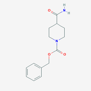 molecular formula C14H18N2O3 B112065 4-(氨基羰基)四氢-1(2H)-吡啶甲酸苄酯 CAS No. 167757-45-1
