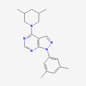 1-(3,5-dimethylphenyl)-4-(3,5-dimethylpiperidin-1-yl)-1H-pyrazolo[3,4-d]pyrimidine