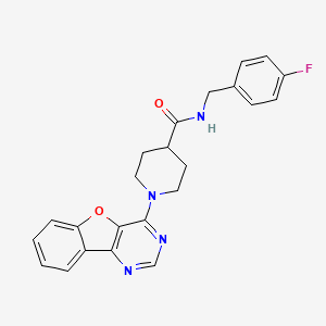 1-([1]benzofuro[3,2-d]pyrimidin-4-yl)-N-(4-fluorobenzyl)piperidine-4-carboxamide