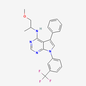 N-(1-methoxypropan-2-yl)-5-phenyl-7-[3-(trifluoromethyl)phenyl]-7H-pyrrolo[2,3-d]pyrimidin-4-amine