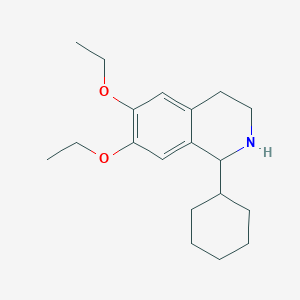 molecular formula C19H29NO2 B11206708 1-Cyclohexyl-6,7-diethoxy-1,2,3,4-tetrahydroisoquinoline 