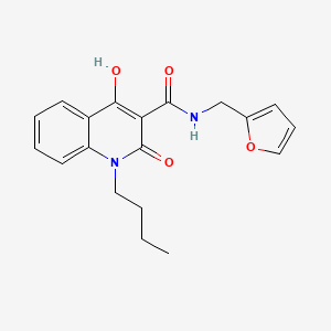 1-butyl-N-(furan-2-ylmethyl)-4-hydroxy-2-oxo-1,2-dihydroquinoline-3-carboxamide