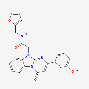 N-(2-furylmethyl)-2-[2-(3-methoxyphenyl)-4-oxopyrimido[1,2-a]benzimidazol-10(4H)-yl]acetamide