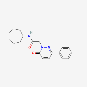 N-cycloheptyl-2-(6-oxo-3-(p-tolyl)pyridazin-1(6H)-yl)acetamide