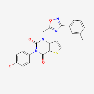 3-(4-methoxyphenyl)-1-((3-(m-tolyl)-1,2,4-oxadiazol-5-yl)methyl)thieno[3,2-d]pyrimidine-2,4(1H,3H)-dione