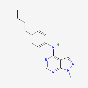 molecular formula C16H19N5 B11206875 N-(4-butylphenyl)-1-methyl-1H-pyrazolo[3,4-d]pyrimidin-4-amine 