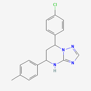 7-(4-Chlorophenyl)-5-(4-methylphenyl)-4,5,6,7-tetrahydro[1,2,4]triazolo[1,5-a]pyrimidine