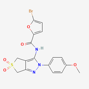 5-bromo-N-(2-(4-methoxyphenyl)-5,5-dioxido-4,6-dihydro-2H-thieno[3,4-c]pyrazol-3-yl)furan-2-carboxamide