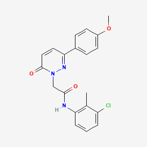 molecular formula C20H18ClN3O3 B11206993 N-(3-chloro-2-methylphenyl)-2-(3-(4-methoxyphenyl)-6-oxopyridazin-1(6H)-yl)acetamide 