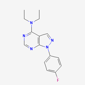 N,N-diethyl-1-(4-fluorophenyl)pyrazolo[3,4-d]pyrimidin-4-amine