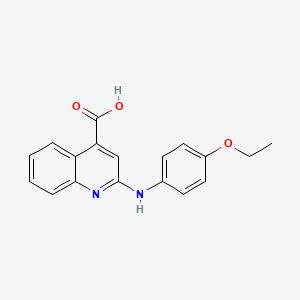 2-((4-Ethoxyphenyl)amino)quinoline-4-carboxylic acid