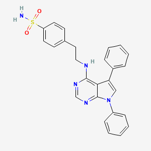 4-[2-({5,7-Diphenylpyrrolo[2,3-D]pyrimidin-4-YL}amino)ethyl]benzenesulfonamide