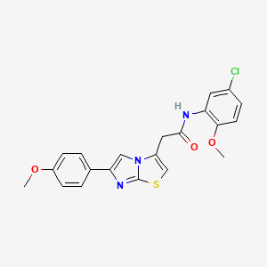 N-(5-chloro-2-methoxyphenyl)-2-(6-(4-methoxyphenyl)imidazo[2,1-b]thiazol-3-yl)acetamide