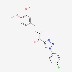 molecular formula C19H19ClN4O3 B11207092 1-(4-chlorophenyl)-N-[2-(3,4-dimethoxyphenyl)ethyl]-1H-1,2,3-triazole-4-carboxamide 