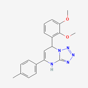 molecular formula C19H19N5O2 B11207097 7-(2,3-Dimethoxyphenyl)-5-(4-methylphenyl)-4,7-dihydrotetrazolo[1,5-a]pyrimidine 