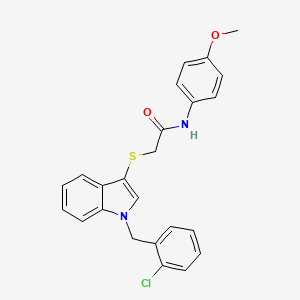 2-((1-(2-chlorobenzyl)-1H-indol-3-yl)thio)-N-(4-methoxyphenyl)acetamide