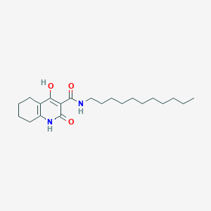 molecular formula C21H34N2O3 B11207134 4-hydroxy-2-oxo-N-undecyl-1,2,5,6,7,8-hexahydroquinoline-3-carboxamide 