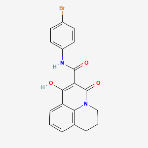 N-(4-Bromophenyl)-7-hydroxy-5-oxo-2,3-dihydro-1H,5H-pyrido[3,2,1-IJ]quinoline-6-carboxamide