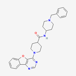 1-([1]benzofuro[3,2-d]pyrimidin-4-yl)-N-(1-benzylpiperidin-4-yl)piperidine-4-carboxamide