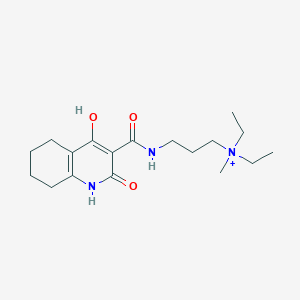 molecular formula C18H30N3O3+ B11207158 N,N-diethyl-3-{[(4-hydroxy-2-oxo-1,2,5,6,7,8-hexahydroquinolin-3-yl)carbonyl]amino}-N-methylpropan-1-aminium 