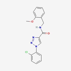 molecular formula C17H15ClN4O2 B11207179 1-(2-chlorophenyl)-N-(2-methoxybenzyl)-1H-1,2,3-triazole-4-carboxamide 