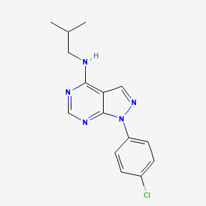 molecular formula C15H16ClN5 B11207219 1-(4-chlorophenyl)-N-(2-methylpropyl)-1H-pyrazolo[3,4-d]pyrimidin-4-amine 