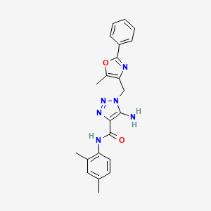 5-amino-N-(2,4-dimethylphenyl)-1-[(5-methyl-2-phenyl-1,3-oxazol-4-yl)methyl]-1H-1,2,3-triazole-4-carboxamide