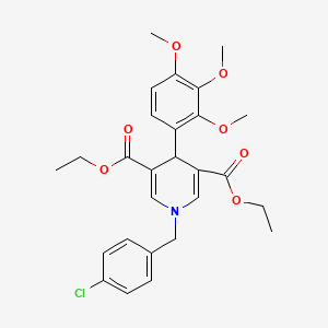 Diethyl 1-(4-chlorobenzyl)-4-(2,3,4-trimethoxyphenyl)-1,4-dihydropyridine-3,5-dicarboxylate