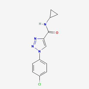 1-(4-chlorophenyl)-N-cyclopropyl-1H-1,2,3-triazole-4-carboxamide