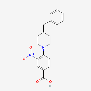 molecular formula C19H20N2O4 B11207308 4-(4-Benzylpiperidin-1-yl)-3-nitrobenzoic acid 