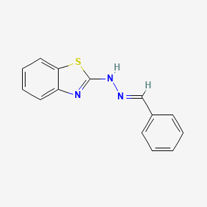 Benzaldehyde, 2-(2-benzothiazolyl)hydrazone